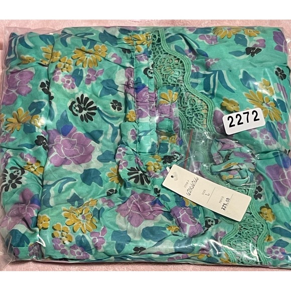 Anthropologie Floral Lounge Jumpsuit- NWT - L - Picture 9 of 12